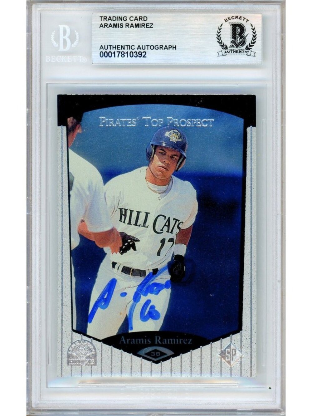 Aramis Ramirez Signed 1998 Upper Deck SP Top Prospects #101 Card Beckett BAS